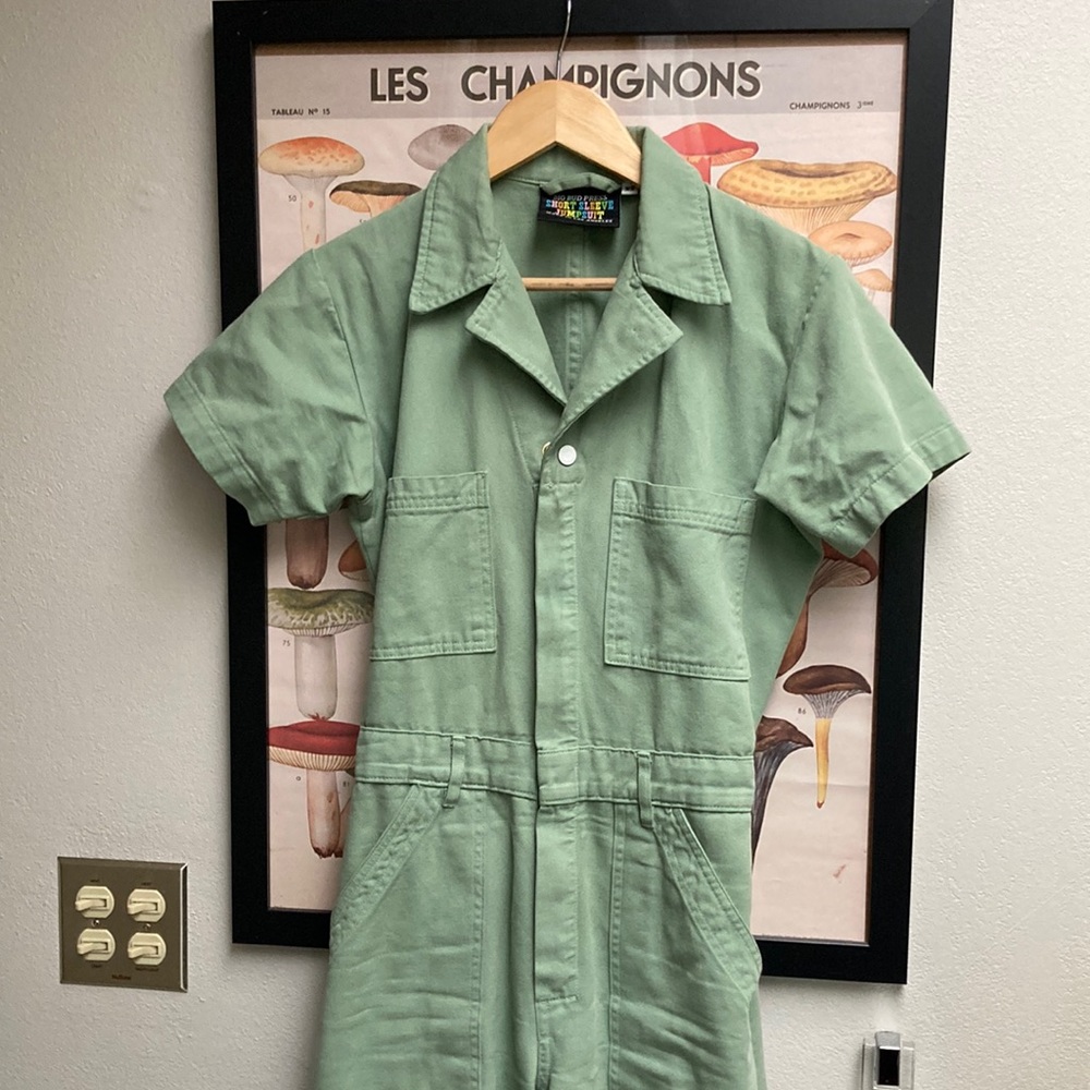FS/T Big Bud Press SS Short Sleeve Jumpsuit Sage Green Size XS